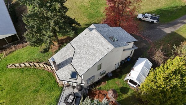 Ridgefield Roof, Skylight & Gutter Replacement - After just 13 years, this homeowner was dealing with multiple leaks caused by aging roof components. Instead of another temporary repair, they chose a complete upgrade with Malarkey shingles, new Velux skylights, 6" seamless aluminum gutters, and Premier Gutter Covers, investing in a roofing system built to last. Ridgefield Roof, Skylight & Gutter Replacement - After just 13 years, this homeowner was dealing with multiple leaks caused by aging roof components. Instead of another temporary repair, they chose a complete upgrade with Malarkey shingles, new Velux skylights, 6" seamless aluminum gutters, and Premier Gutter Covers, investing in a roofing system built to last.