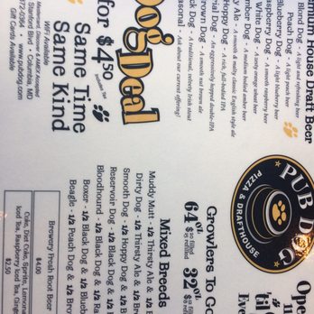 Pub Dog - Beer list, with recommended mixes - Pubs Near Me - Columbia, Maryland Pub Dog - Beer list, with recommended mixes - Pubs Near Me - Columbia, Maryland