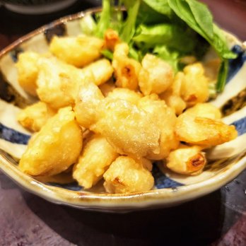 Kamitoku - Garlic Tempura- deep fried garlic, salad, paprika, garlic salt - Ramen Near Me - Honolulu, Hawaii Kamitoku - Garlic Tempura- deep fried garlic, salad, paprika, garlic salt - Ramen Near Me - Honolulu, Hawaii