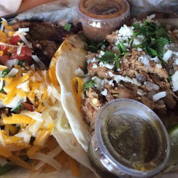 Torchy's Tacos - Beef fajita and green chile pork - Tex-Mex Near Me - Webster, Texas Torchy's Tacos - Beef fajita and green chile pork - Tex-Mex Near Me - Webster, Texas