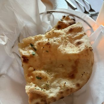 Copper Modern Indian Cuisine - Perfect garlic naan - Indian Near Me - Charlotte, North Carolina