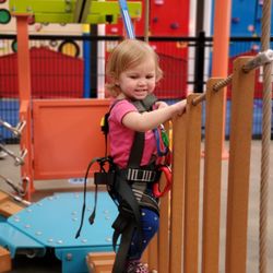 Tykes course, under 48" Only 10 bucks, since she's too small for the wall obv.