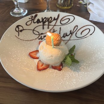 Massimo Restaurant - Birthday dessert - Italian Near Me - Providence, Rhode Island