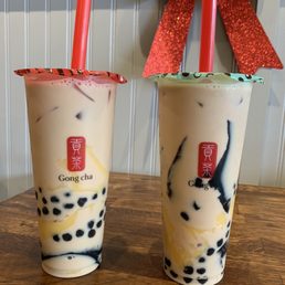 Earl grey milk tea with 3J's