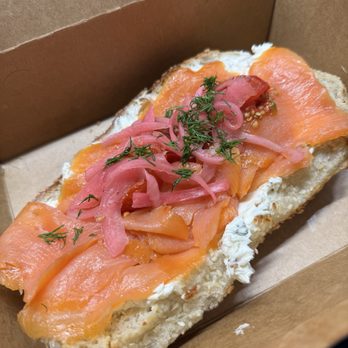 Razava - smoked salmon on jerusalem bread - Bakeries Near Me - Saint Paul, Minnesota Razava - smoked salmon on jerusalem bread - Bakeries Near Me - Saint Paul, Minnesota