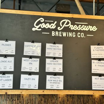 Good Pressure Brewing - Their beer offerings - Breweries Near Me - San Diego, California Good Pressure Brewing - Their beer offerings - Breweries Near Me - San Diego, California