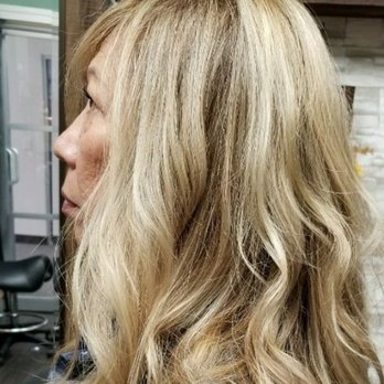 VeroLuscious Hair Studio - This is a client who need 60% grey coverage and highlights with beige blonde tones - Hair Salons Near Me - Oxnard, California VeroLuscious Hair Studio - This is a client who need 60% grey coverage and highlights with beige blonde tones - Hair Salons Near Me - Oxnard, California