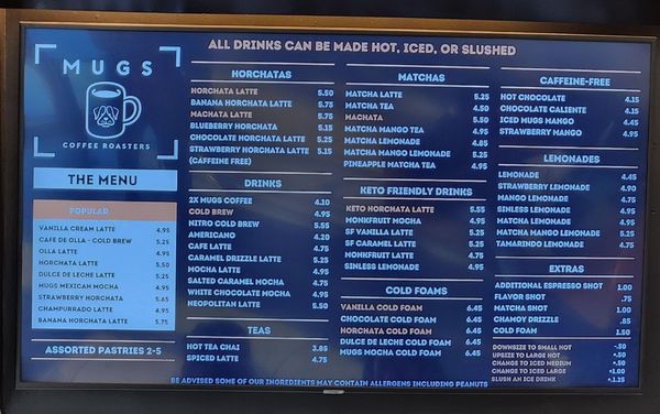 Menu photo 2 MUGS Coffee Roasters San Dimas, CA Menu photo 2 MUGS Coffee Roasters San Dimas, CA