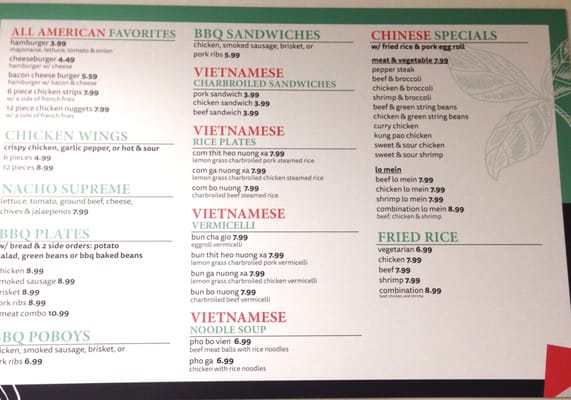 Menu photo 6 Choice Cafeteria Houston, TX