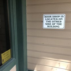 Douglas County Library - Lake Tahoe Branch - Tuesday, May 7, 2019: sign on building.