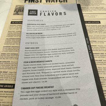 First Watch - Seasonal menu - Breakfast & Brunch Near Me - Jacksonville, Florida