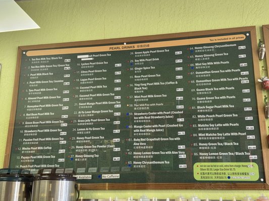 Menu photo 7 Ten Ren Tea Milpitas, CA