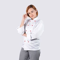 Handy Chef Uniforms - Elevate your kitchen style with our women's chef jackets at HandyChef.com.au. Perfect fit, comfort, and functionality in one. Discover now!