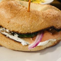 Bagel with lox