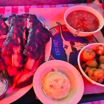Riscky's BBQ - Beef ribs, brisket, catfish, beans, potato salad, and fried okra. - Barbeque Near Me - Fort Worth, Texas Riscky's BBQ - Beef ribs, brisket, catfish, beans, potato salad, and fried okra. - Barbeque Near Me - Fort Worth, Texas