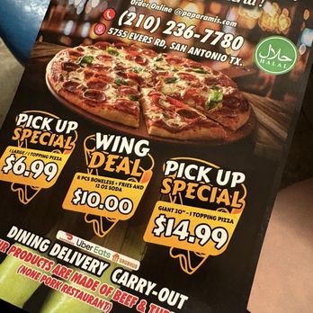 Papa Rami's Pizzeria - Door ad - Pizza Near Me - San Antonio, Texas Papa Rami's Pizzeria - Door ad - Pizza Near Me - San Antonio, Texas