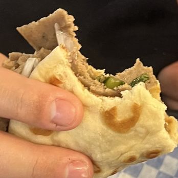 Santorini Greek Cafe - Special Gyro with lamb, pork belly, and beef steak. - Greek Near Me - Tucson, Arizona