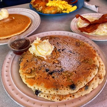 Country Cafe - Granola pancake combo and bacon and eggs combo with a pancake instead of bread. - Breakfast & Brunch Near Me - Cypress, California Country Cafe - Granola pancake combo and bacon and eggs combo with a pancake instead of bread. - Breakfast & Brunch Near Me - Cypress, California