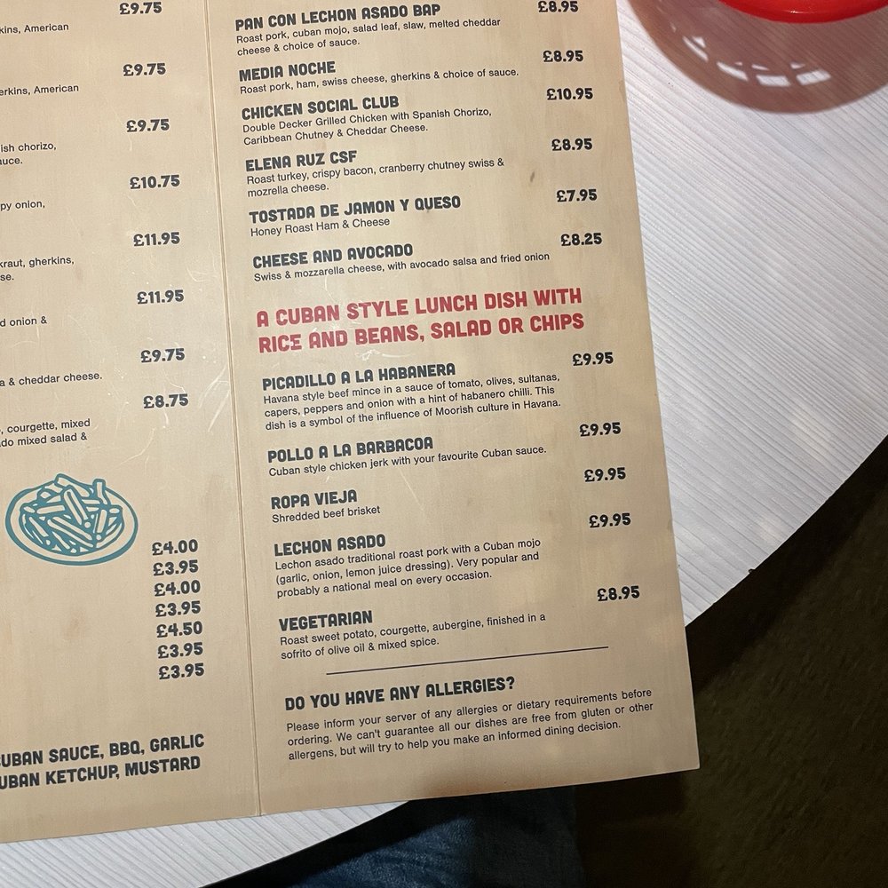Cuban Sandwich Factory - Menu - Cuban Near Me - Belfast, BFS