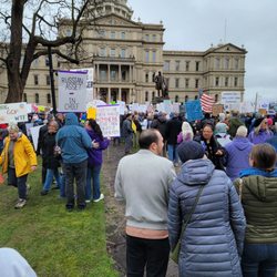 Michigan State Capitol - More pictures of peaceful protest at the Capitol in Michigan.