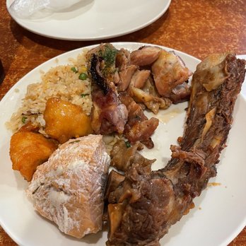 Perris Buffet - Salmon, honey chicken, fried rice, rib, which had hardly any meat. - Mongolian Near Me - Perris, California Perris Buffet - Salmon, honey chicken, fried rice, rib, which had hardly any meat. - Mongolian Near Me - Perris, California