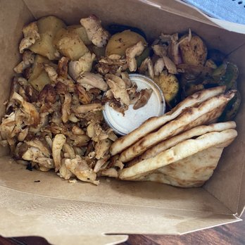 Paros Real Greek - Chicken Gyro Plate - Greek Near Me - Calgary, Alberta Paros Real Greek - Chicken Gyro Plate - Greek Near Me - Calgary, Alberta