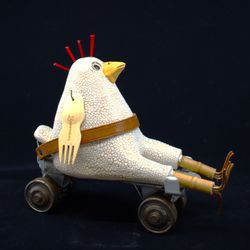 Artsy Fartsy Art Gallery - Roller Derby Chick by Barbara Prodaniuk