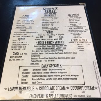 Demetri's BBQ - Menu! - Barbeque Near Me - Birmingham, Alabama Demetri's BBQ - Menu! - Barbeque Near Me - Birmingham, Alabama