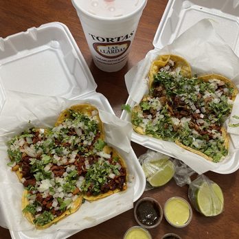 Tortas Las Llardas - ig: @whatsviveating | horchata, pastor street tacos, and campechano street tacos - Mexican Near Me - Rosenberg, Texas Tortas Las Llardas - ig: @whatsviveating | horchata, pastor street tacos, and campechano street tacos - Mexican Near Me - Rosenberg, Texas