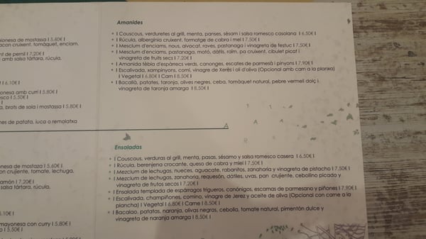 Menu photo 1 El Taller Barcelona, B