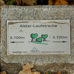 Alsterrunde - Alster - Laufstrecke.