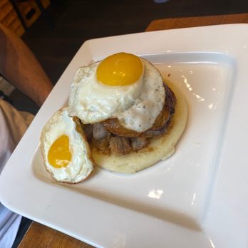 Dulce Vida Latin Bistro - Arepa with Chicharron and eggs - Breakfast & Brunch Near Me - New York, New York
