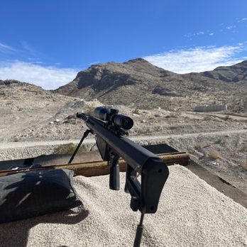 Gunship Helicopters - Barrett .50 Caliber long-range sniper rifle - Gun/Rifle Ranges Near Me - Sandy Valley, Nevada