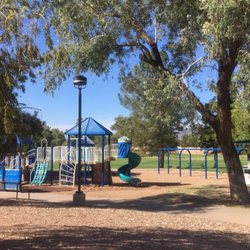 Playground equipment.