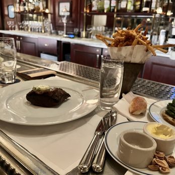 Bouchon - Steak with huge portion of truffle fries - French Near Me - Las Vegas, Nevada