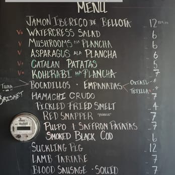 La Taberna - Menu Board (This is it, no paper menus available) - Spanish Near Me - Napa, California La Taberna - Menu Board (This is it, no paper menus available) - Spanish Near Me - Napa, California