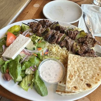 Olympic Cafe - Beef Kabob Plate - Mediterranean Near Me - San Diego, California
