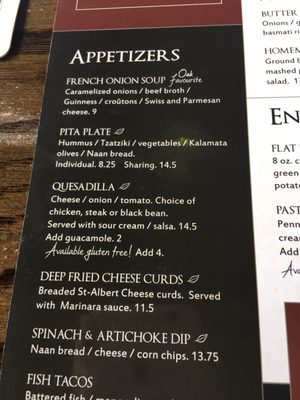Menu photo 4 Royal Oak Pub Ottawa, ON