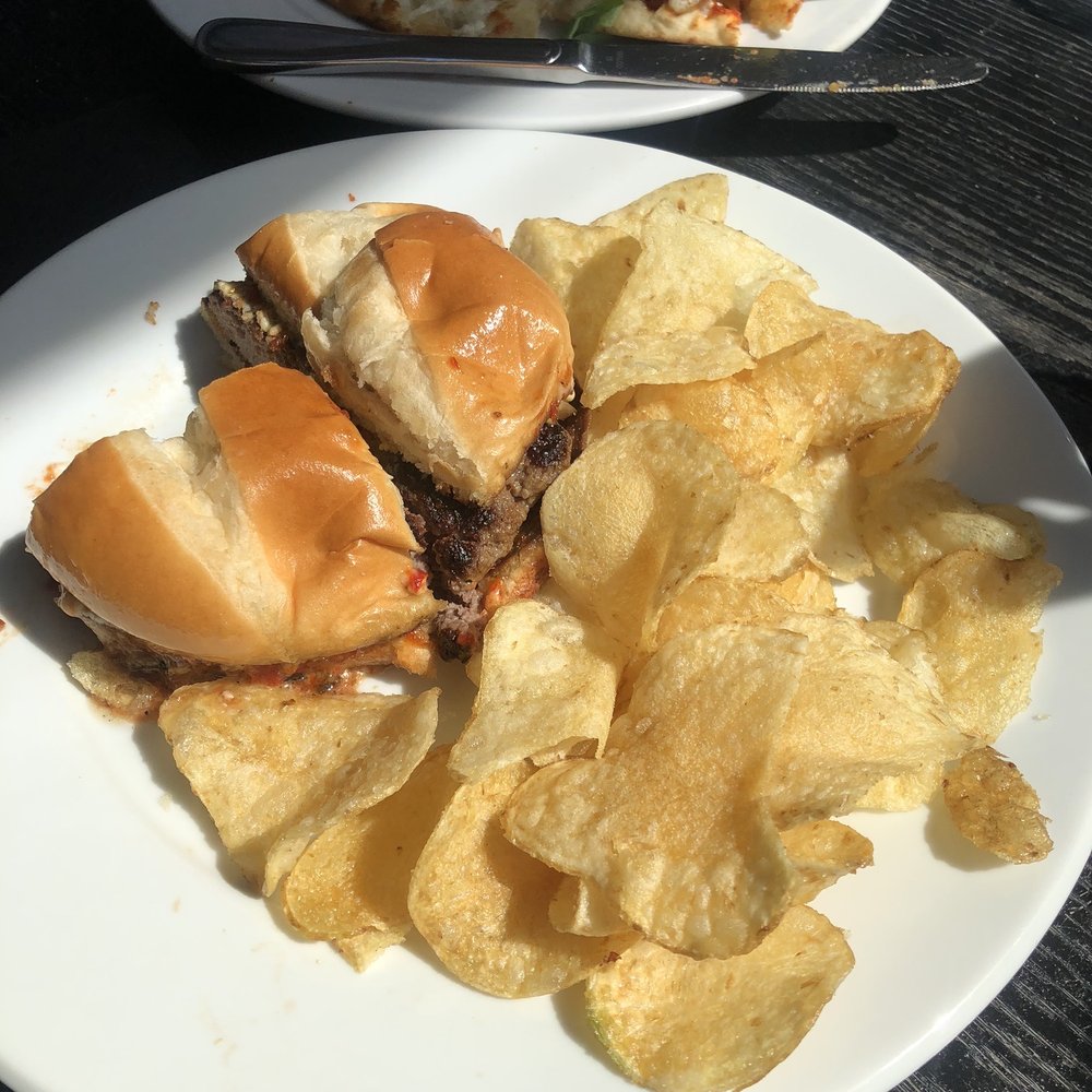Good burger (beef and lamb, comes with chips!) Good burger (beef and lamb, comes with chips!)