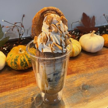 The Yard Milkshake Bar - Cookie Butter Me Up. When you ask for it To go they still go all out! - Desserts Near Me - The Colony, Texas The Yard Milkshake Bar - Cookie Butter Me Up. When you ask for it To go they still go all out! - Desserts Near Me - The Colony, Texas