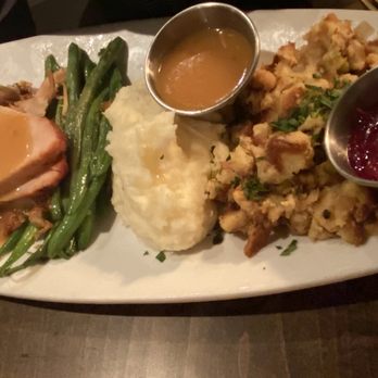 Tucci's - Turkey breast w/ stuffing, mashed potatoes, green beans, gravy, and cranberry sauce - Seafood Near Me - Dublin, Ohio Tucci's - Turkey breast w/ stuffing, mashed potatoes, green beans, gravy, and cranberry sauce - Seafood Near Me - Dublin, Ohio