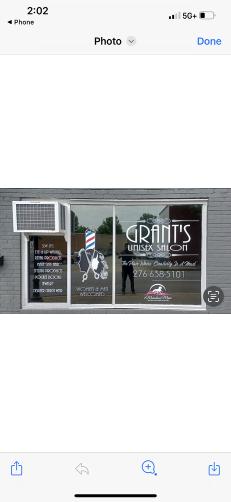 Grants Unisex Salon Logo