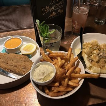 The Campground - Cod, fries, mezze rigatoni - Cocktail Bars Near Me - Kansas City, Missouri The Campground - Cod, fries, mezze rigatoni - Cocktail Bars Near Me - Kansas City, Missouri