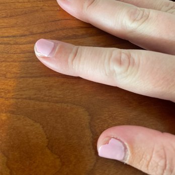 Bliss Nails & Spa 1 - Also the growout looks ridiculous after only one week. They didn't even get close to painting the full nail. - Nail Salons Near Me - La Mesa, California