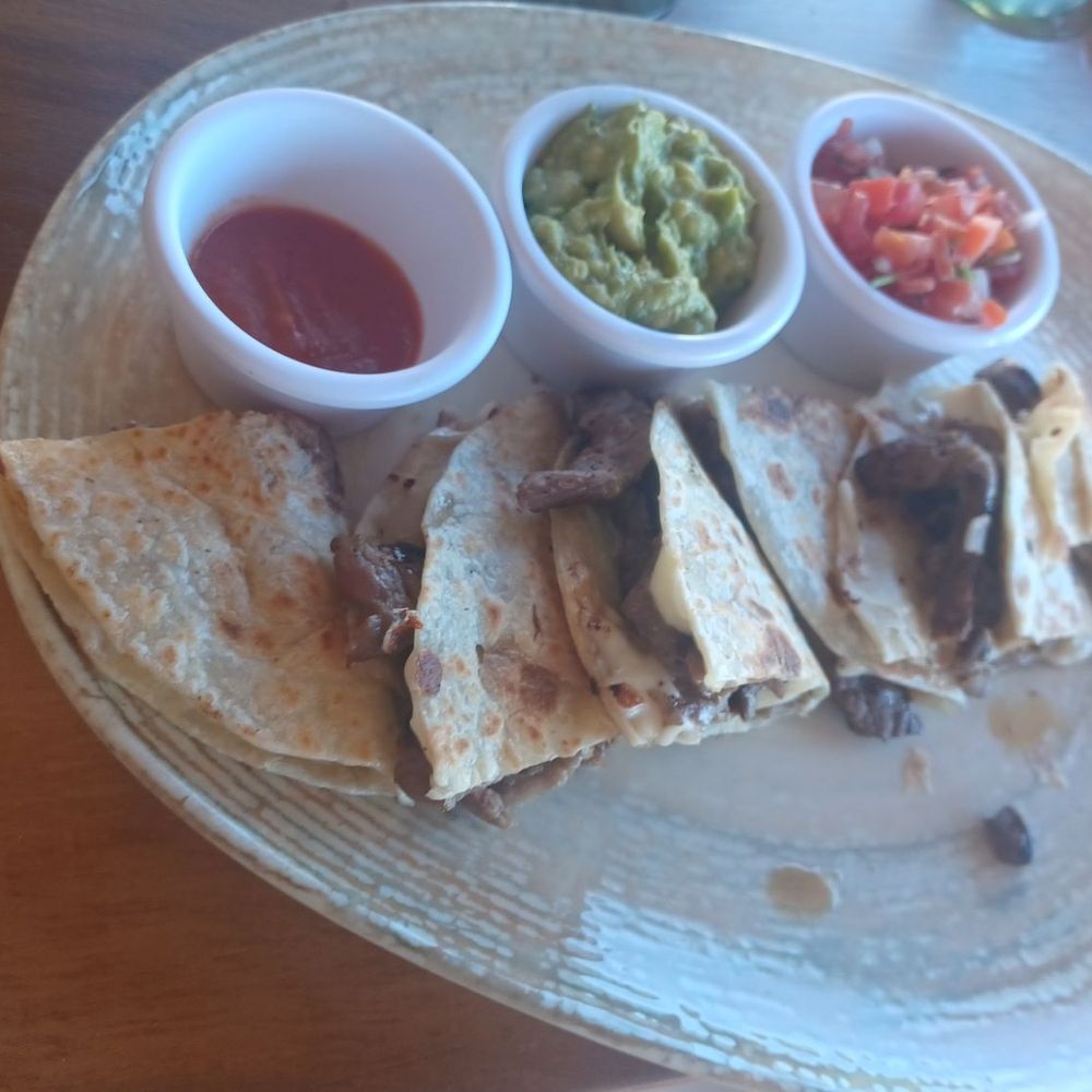 La Playa - Asada & cheese quesadillas. - Tiki Bars Near Me - Los Barriles, BCS