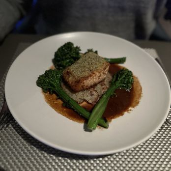 Café Modern - Salmon and broccolini - Breakfast & Brunch Near Me - Fort Worth, Texas