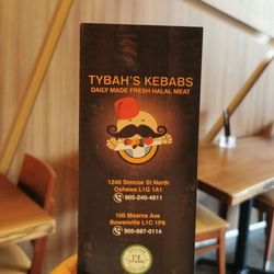 Tybahs Kabab - Menu