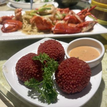 Sifu Wong Kitchen - Lychee shrimp ball - Dim Sum Near Me - Sunnyvale, California