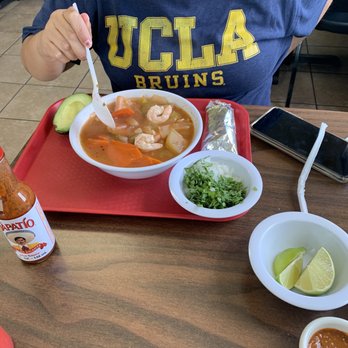 Mariscos Guillen - Shrimp soup - Mexican Near Me - Hawthorne, California Mariscos Guillen - Shrimp soup - Mexican Near Me - Hawthorne, California