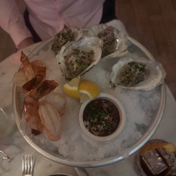 Sottise - Oysters with steak tartare and rock shrimp - French Near Me - Phoenix, Arizona